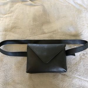 Zara faux leather fanny pack